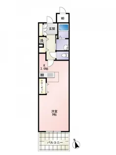 広島県広島市中区上幟町【マンション】の間取り