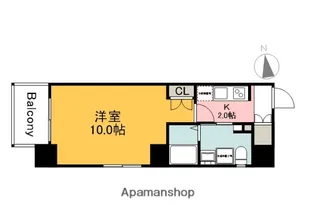 パレグレース十日市【2階】の間取り
