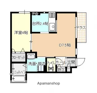 アイム古市【1階】の間取り