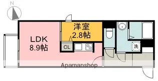 月光江波東弐番館【2階】の間取り