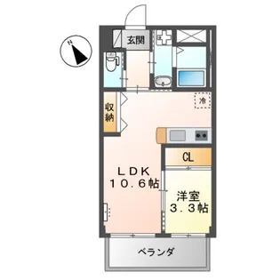 KK BLDG【2階】の間取り