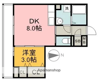 SERIE皆実【2階】の間取り