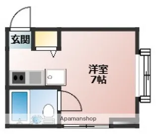 コーポ宮川【3階】の間取り
