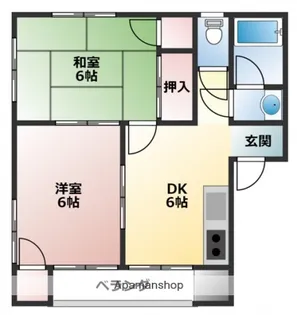 ヴィラブランシュ古江【4階】の間取り