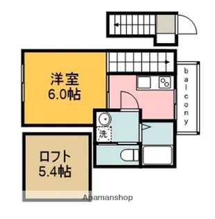 RIDERE(リーデレ)井口【2階】の間取り