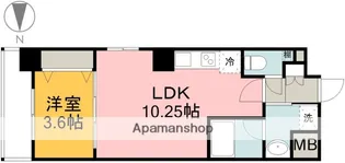 ラ・マンサーナ段原南【4階】の間取り