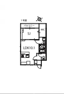 リノリノアパートメント舟入南【201号室号室】の間取り