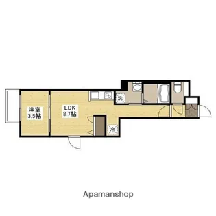 月光江波東参番館【1階】の間取り