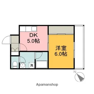 ピネードマンション【6階】の間取り
