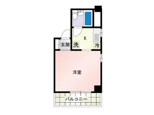 広島県広島市中区鶴見町【マンション】の間取り
