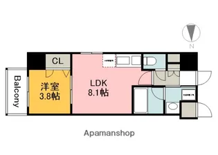 S−RESIDENCE宇品5丁目Ⅱ【4階】の間取り