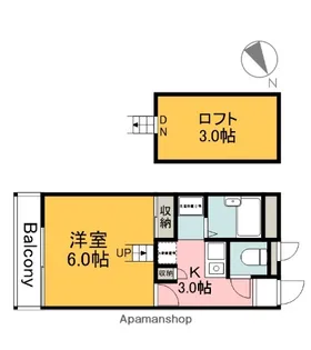 アムール東原【101号室】の間取り