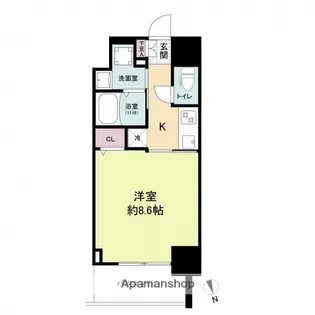 CASSIA河原町平和大通【12階】の間取り