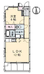 セソワ西川口【1階】の間取り