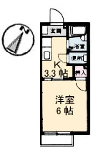 セフィラ渋木【0201号室】の間取り