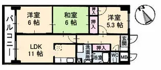 ファミーユ舟入中町【0802号室】の間取り