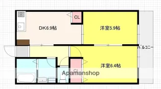 南観音レジデンス【1階】の間取り
