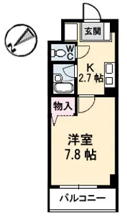 JRBハイツ横川【1階】の間取り