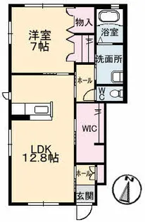 プロヌーブ・ナギサ【0101号室】の間取り