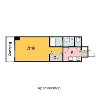 GRACE WEST CITY【2階】の間取り