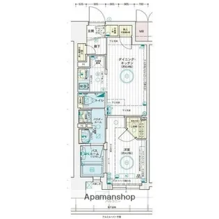 1DKの間取り画像