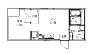 マリアンテ【101号室号室】の間取り