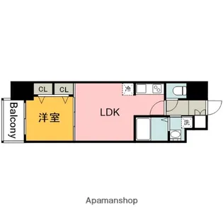 BPRレジデンス国泰寺(旧S−RESIDENCE国泰寺町二丁目)【4階】の間取り