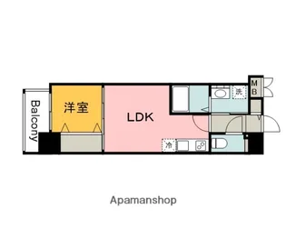 S−RESIDENCE天満町BARK【11階】の間取り