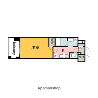 EIGHTVALLEY CastleSide【5階】の間取り