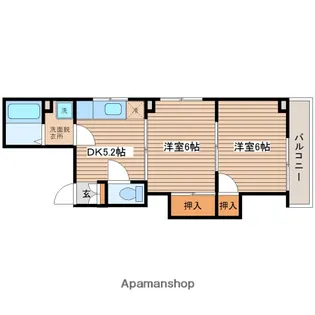 コセビル【201号室】の間取り