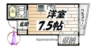 BEL AIR KINYACHO(ベルエール金屋町)【2階】の間取り