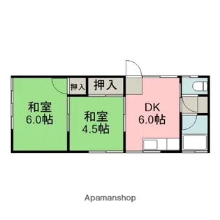 コーポ廣山【103号室】の間取り