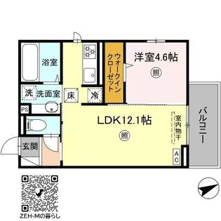 ピア・ドール今津Ⅱ【1階】の間取り