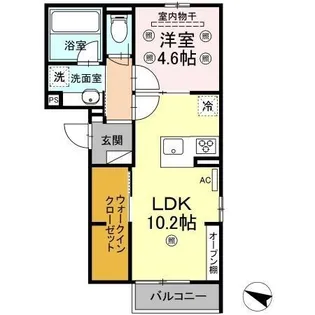 フィオーレ井口明神【3階】の間取り