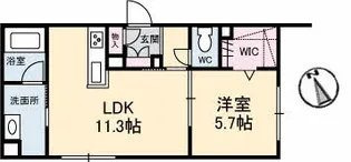 MIWISE【1階】の間取り