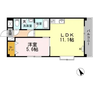コンフォール空港通り【7階】の間取り