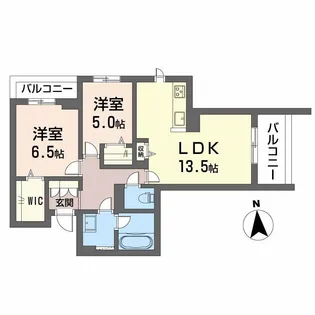 セレーナエルフォ【2階】の間取り