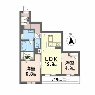 セレーナエルフォ【1階】の間取り