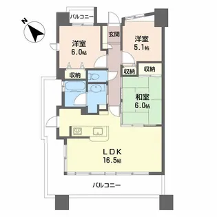 スターアーク牛田新町【12階】の間取り