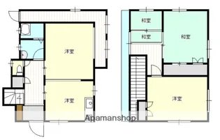 広島県広島市西区楠木町4丁目【一戸建】の間取り