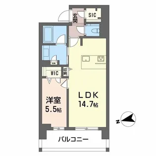 シャーメゾンステージ中央通り【8階】の間取り