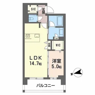 シャーメゾンステージ中央通り【8階】の間取り