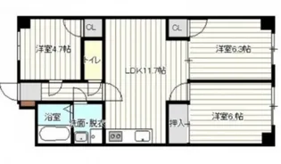MARIONETTE XIV【704号室号室】の間取り