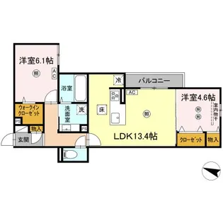 パークコート東雲【1階】の間取り