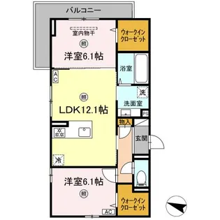 パークコート東雲【2階】の間取り
