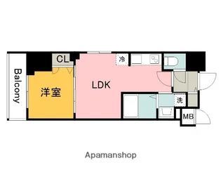 S−RESIDENCE鶴見町ALTANO【301号室】の間取り