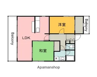 リヴァージュアメニティ住吉【6階】の間取り