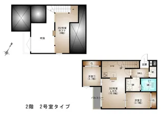 GRANDTICーL 井口【202号室号室】の間取り