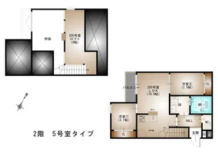 GRANDTICーL 井口【205号室号室】の間取り