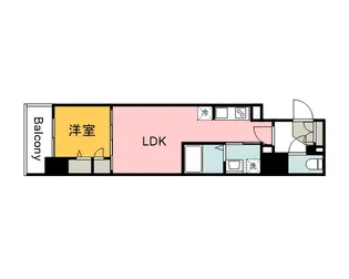 S−RESIDENCE東千田公園ALESIA【6階】の間取り